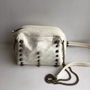 Lanvin studded leather crossbody bag